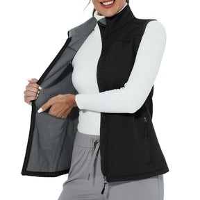 MOTEEPI Women Sleeveless Fleece Lined Lightweight Golf Vests Outerwear