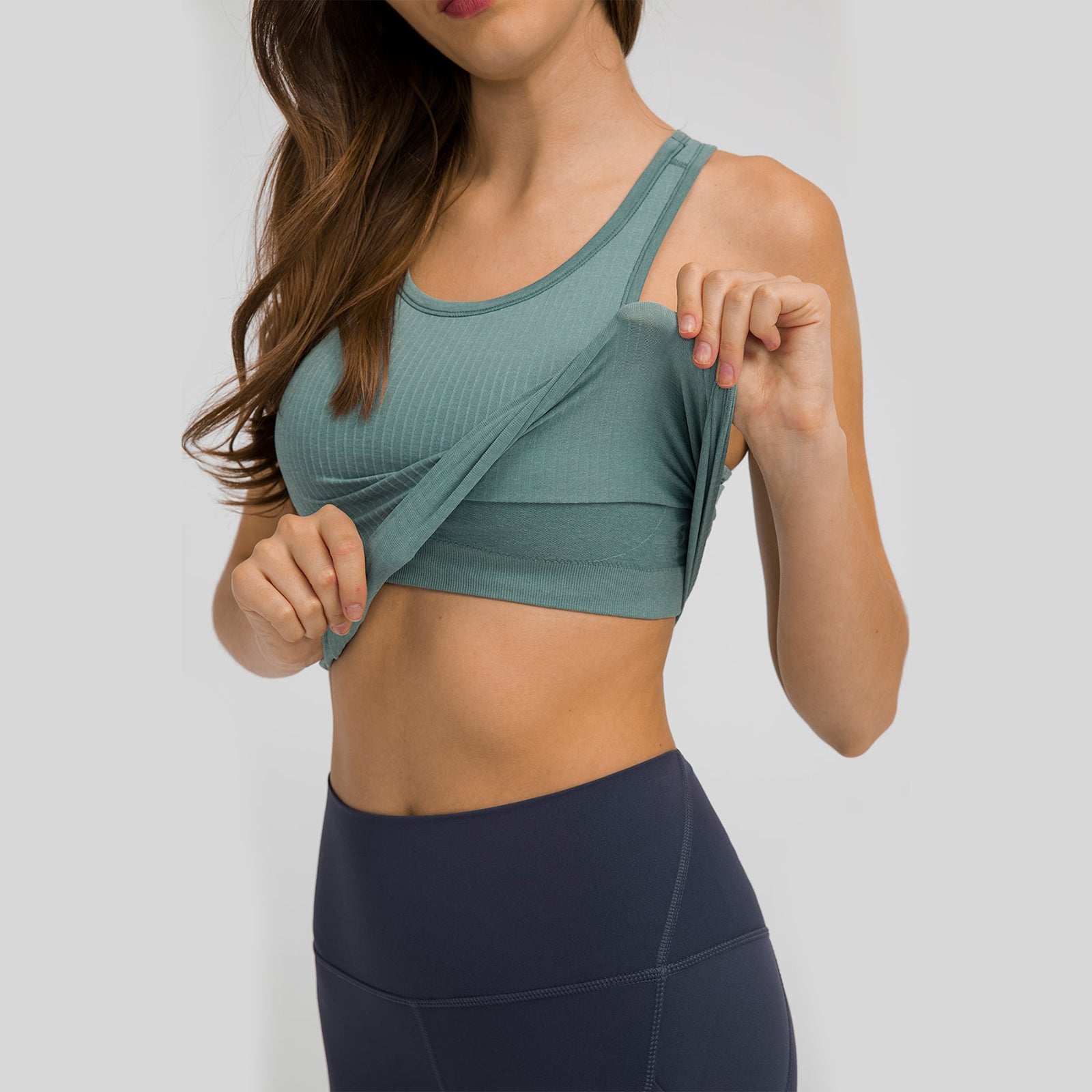 U-shaped Racerback Plain Tank Top