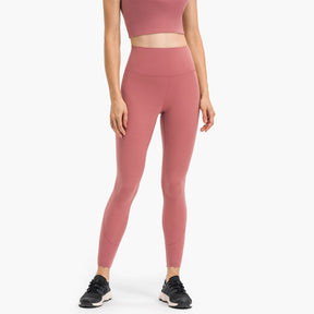 High Rise Plain Full Length Leggings