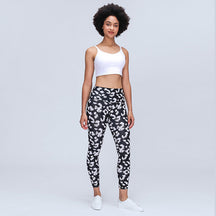 High Waisted Butt Lifting Print Leggings