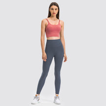 High Waisted Butt Lifting Wide Waistband Plain Full Length Leggings