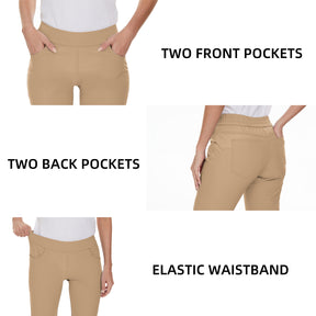 MOTEEPI Womens  Lightweight Stretchy Work Hiking  Golf Pants