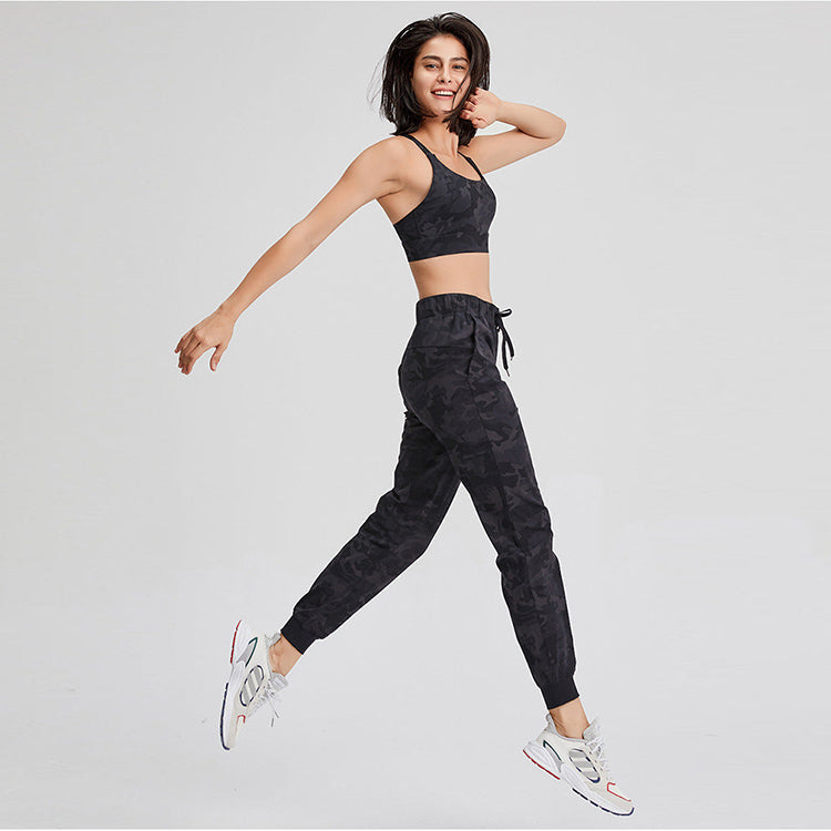 High Waisted Drawstring Side Pocket Sweatpants