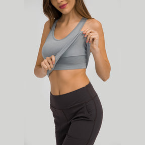 U-shaped Racerback Plain Tank Top