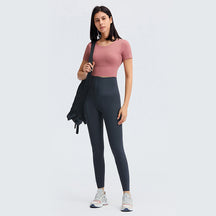 High Waist Breasted Yoga Full Length Leggings