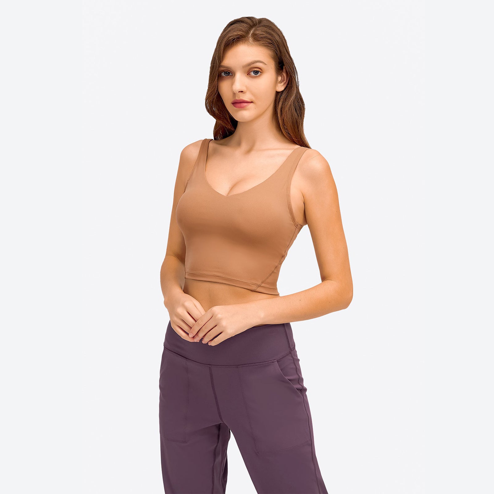 V-Neck Plain Tank Top