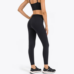 High Rise Double Pocket Plain 7/8 Leggings