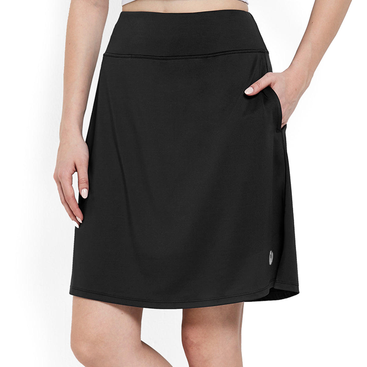 MOTEEPI Skorts Skirts for Women Casual Dressy Cotton Knee Length Golf