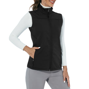 MOTEEPI Women Sleeveless Fleece Lined Lightweight Golf Vests Outerwear